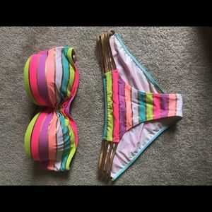 Victoria’s Secret rainbow swimsuit set